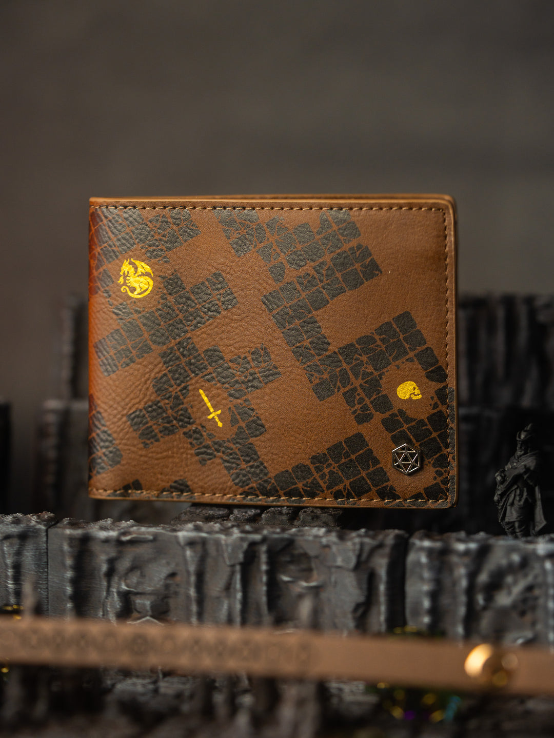 Vegan Leather TTRPG Wallet: Dungeon Delver