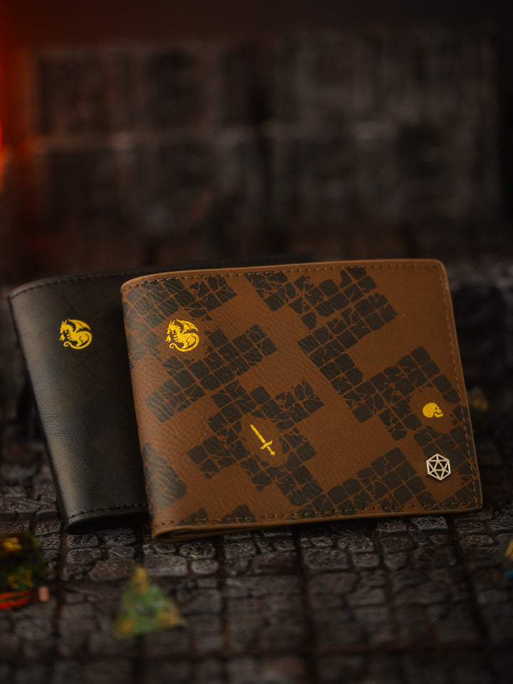 Vegan Leather TTRPG Wallet: Dungeon Delver