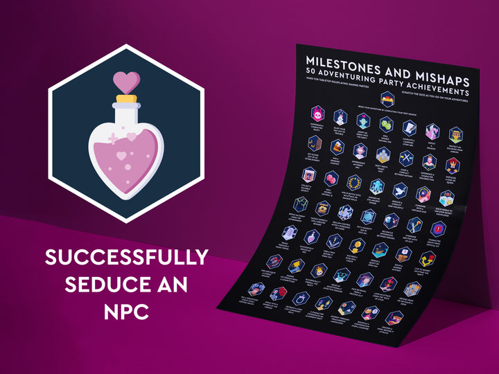 Scratch-Off Poster: Milestones and Mishaps