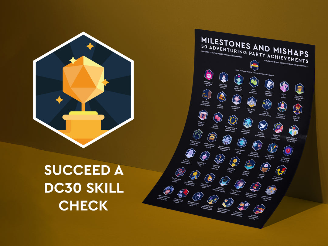 Scratch-Off Poster: Milestones and Mishaps