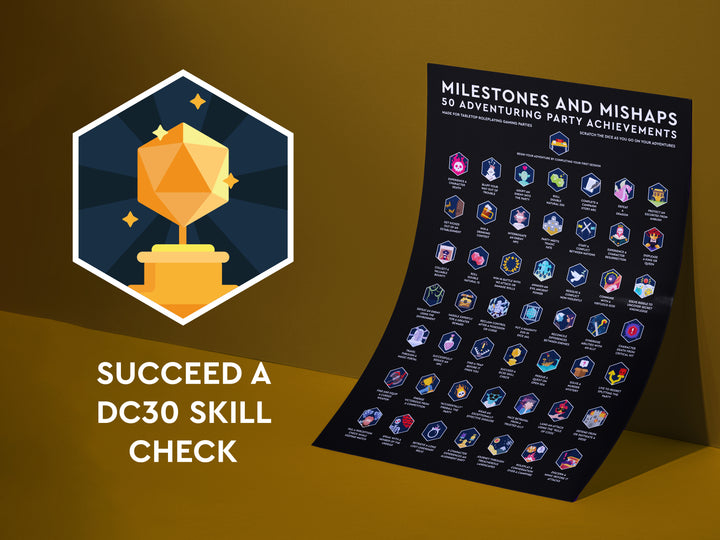 Scratch-Off Poster: Milestones and Mishaps