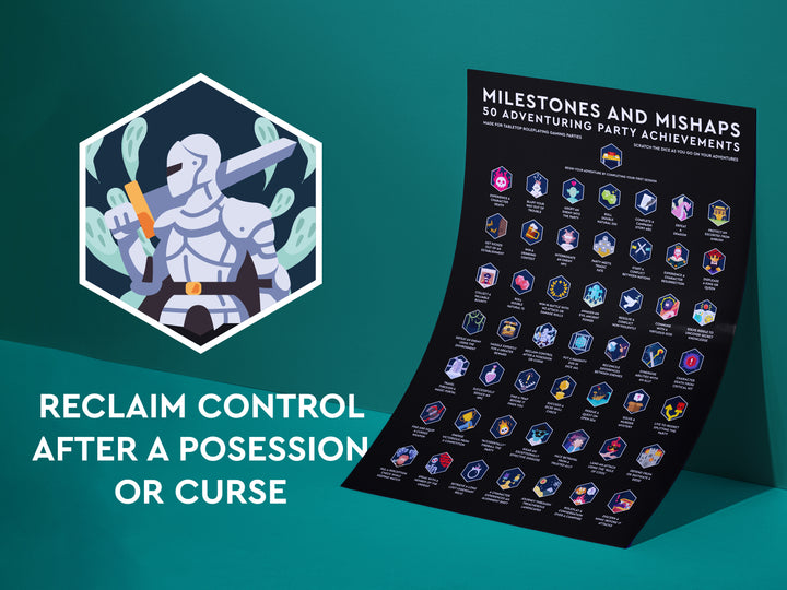 Scratch-Off Poster: Milestones and Mishaps
