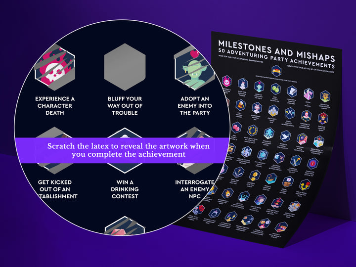 Scratch-Off Poster: Milestones and Mishaps