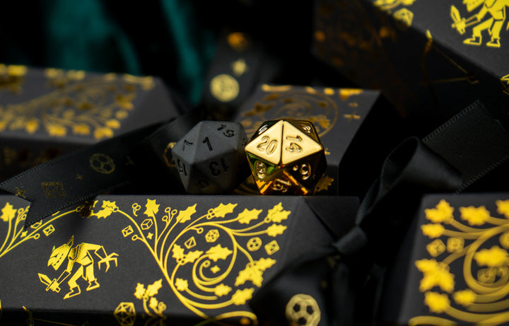 TTRPG Christmas Cracker with Mystery Dice Set