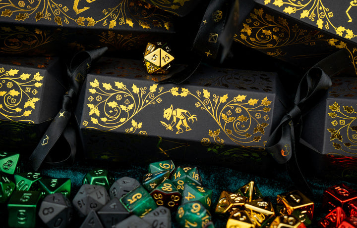 TTRPG Christmas Cracker with Mystery Dice Set