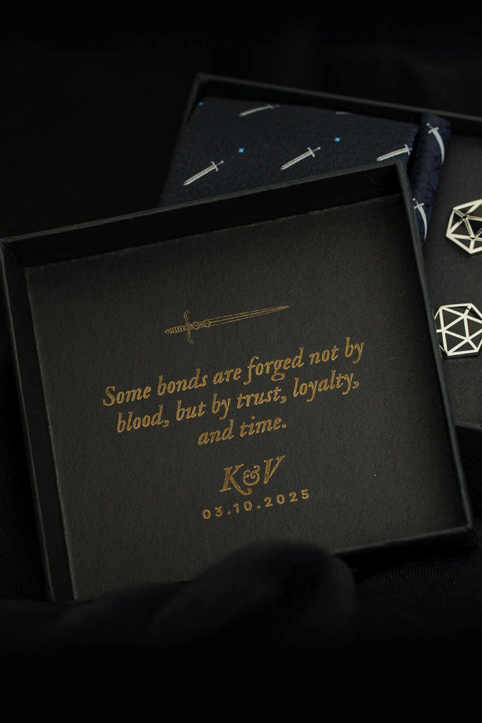 Polyhedral Collection Necktie Gift Box