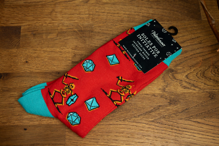 Adventure Socks - Red Skeleton