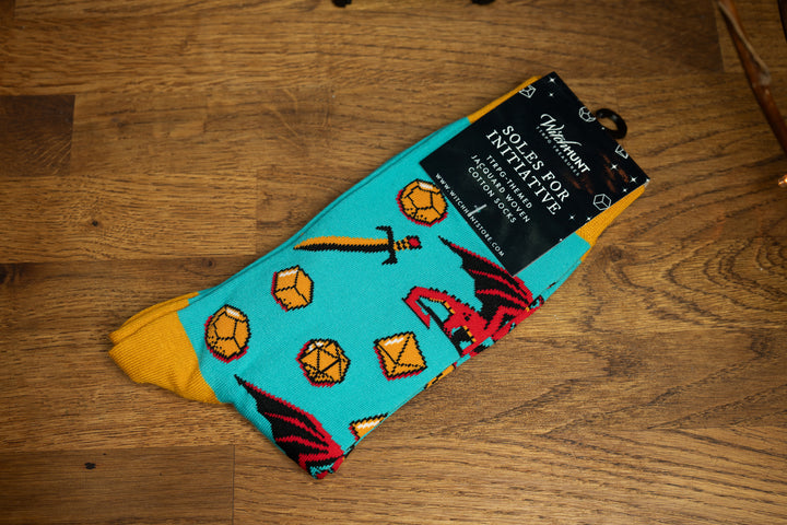 Adventure Socks - Blue Dragon