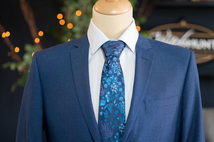 Necktie: Floral Hidden Dice