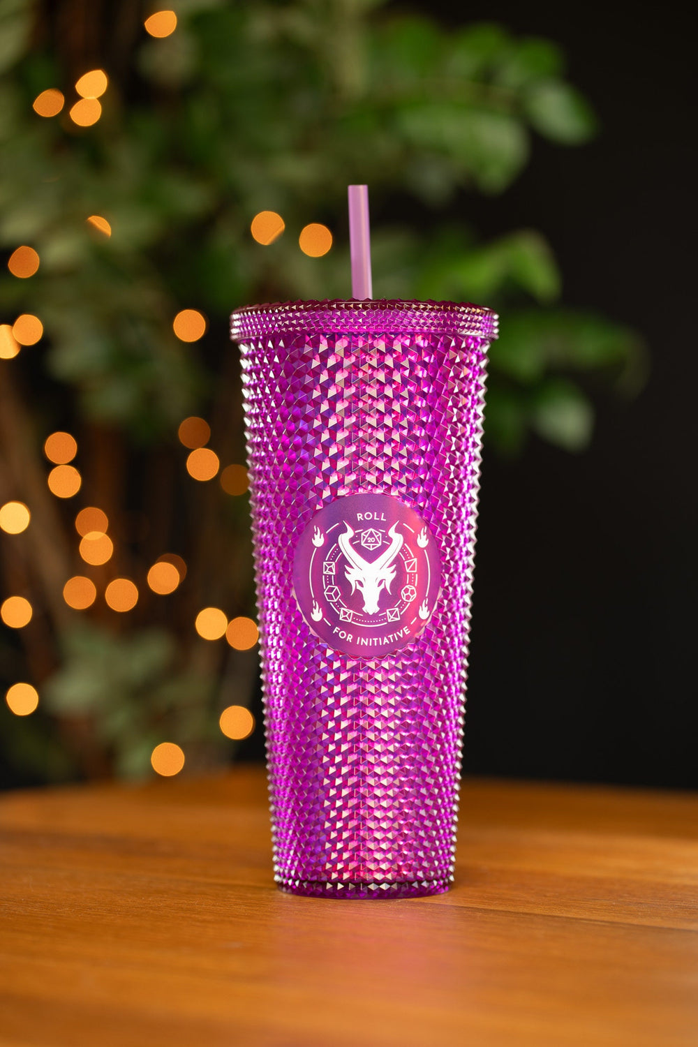 Dice-studded Tumbler Cup - 700ml - Pink