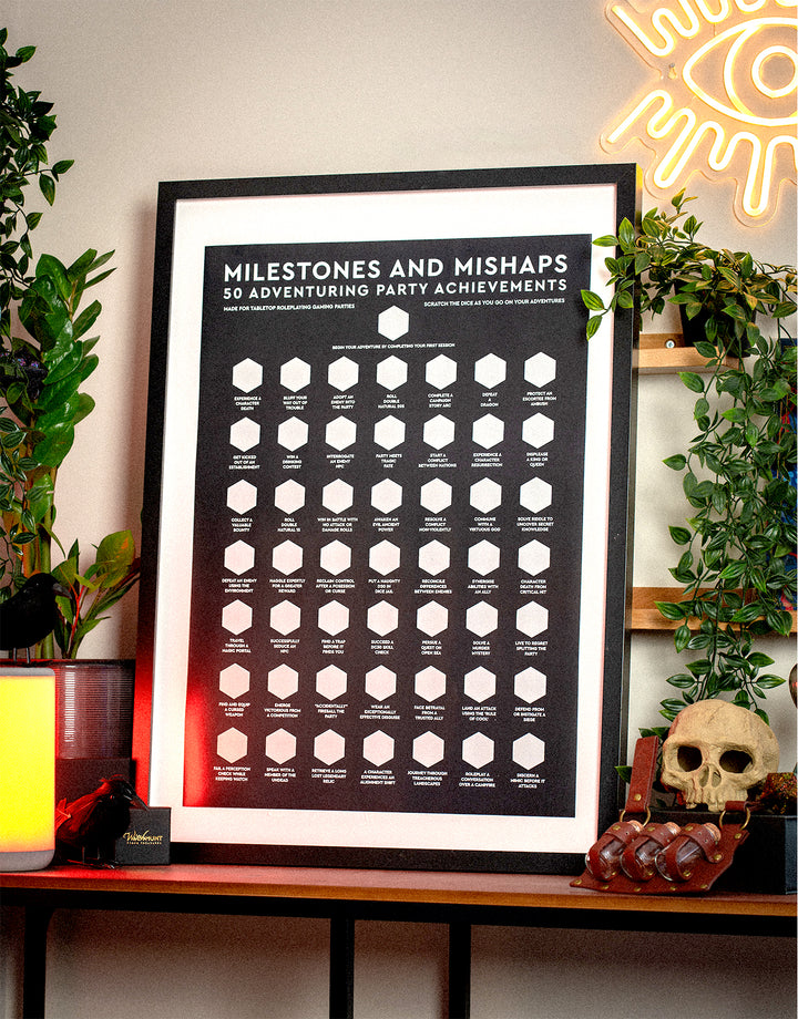Scratch-Off Poster: Milestones and Mishaps