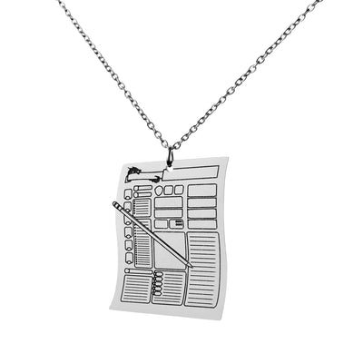 Character Sheet Necklace