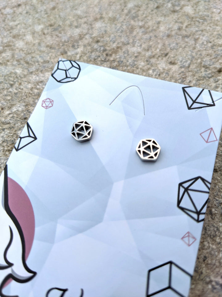 D20 Stud Earrings