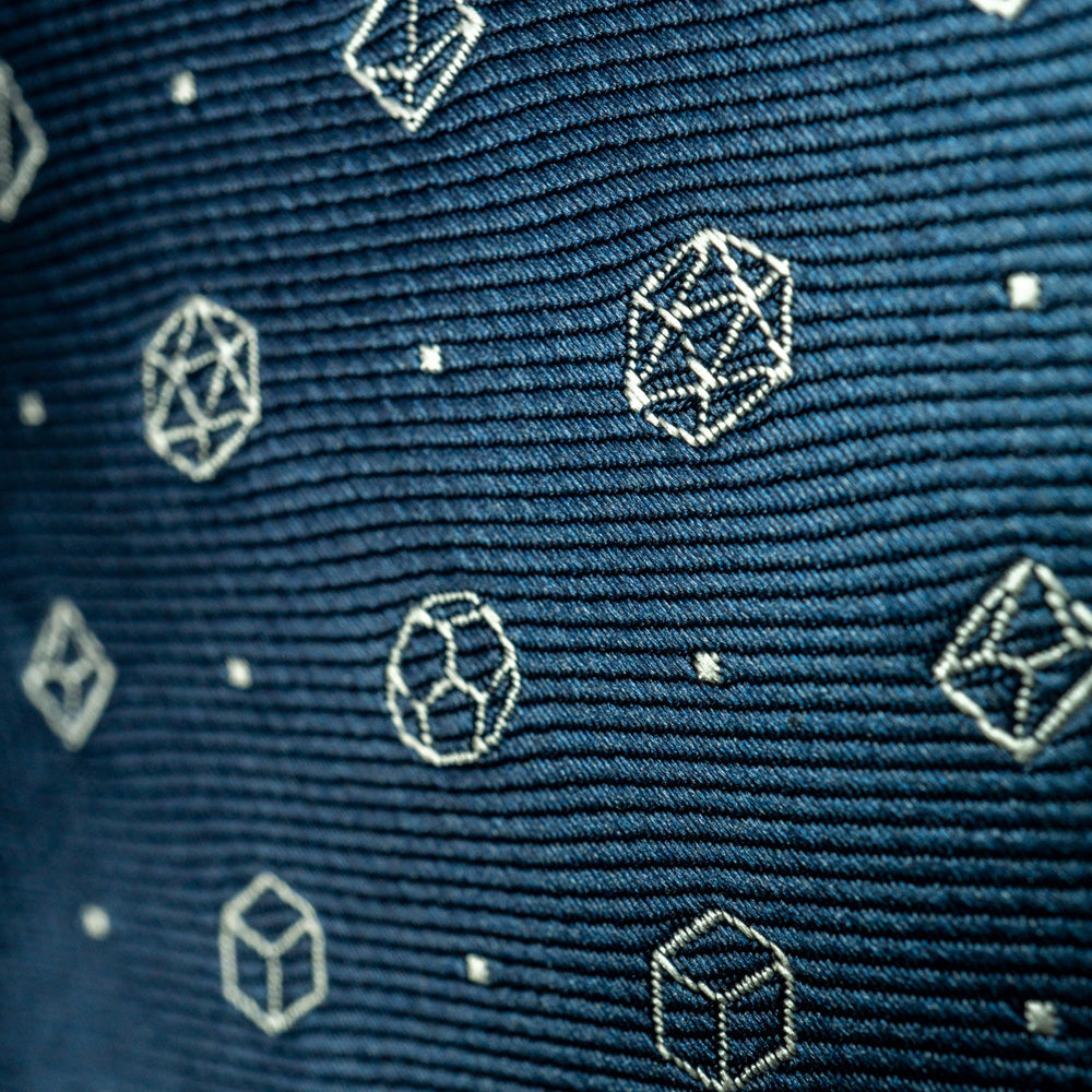 Stylish Polyhedral Dice Necktie